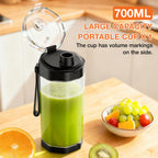 700 mL Gvode portable blender filled with green smoothie on a kitchen counter