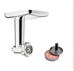 Gvode Stainless Steel Meat Grinder Attachment, Compatible with KitchenAid Stand Mixers – Burger Press Set