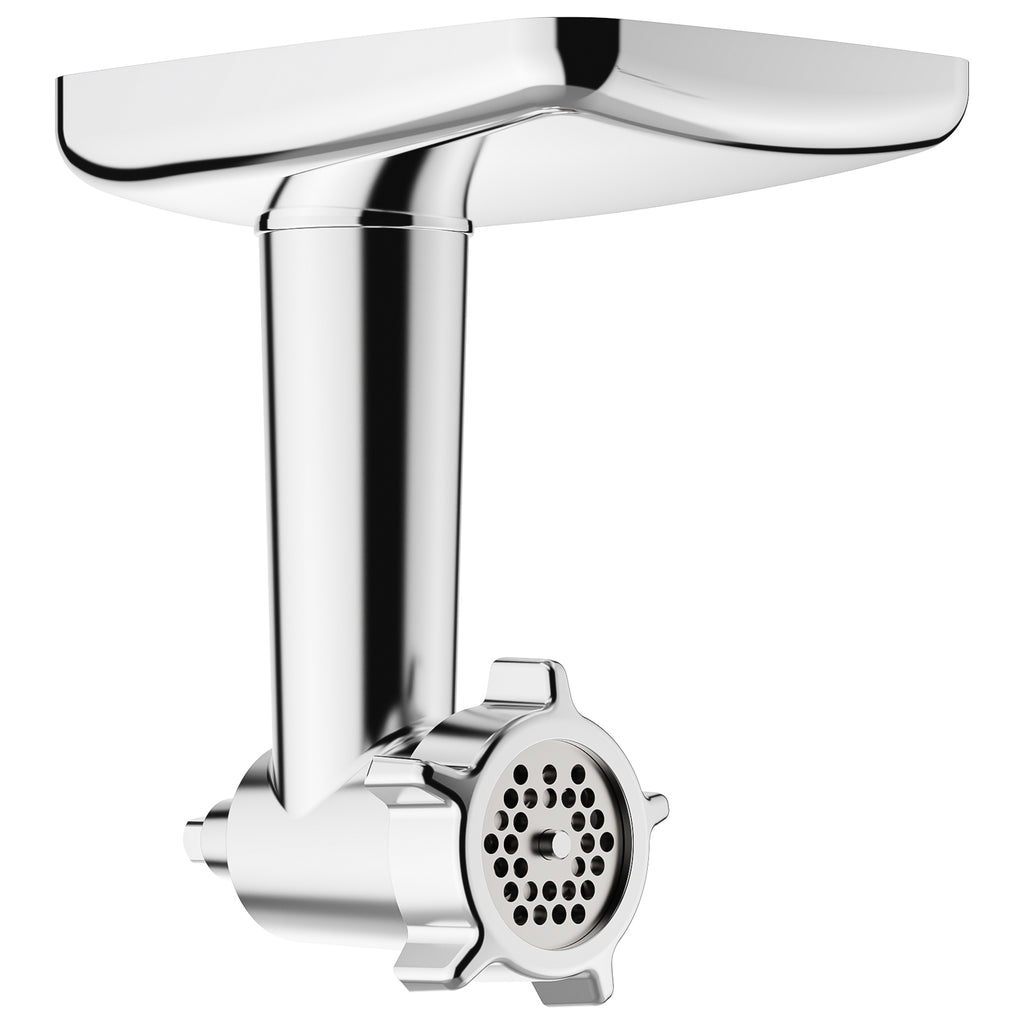 Gvode Metal Meat Grinder Attachment, Compatible with KitchenAid Stand Mixers – 4 Plates, 3 Tubes & 2 Blades