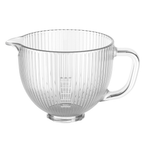 Gvode 5-Qt Glass Mixing Bowl, Compatible with KitchenAid 4.5–5-Qt Tilt-Head Mixers