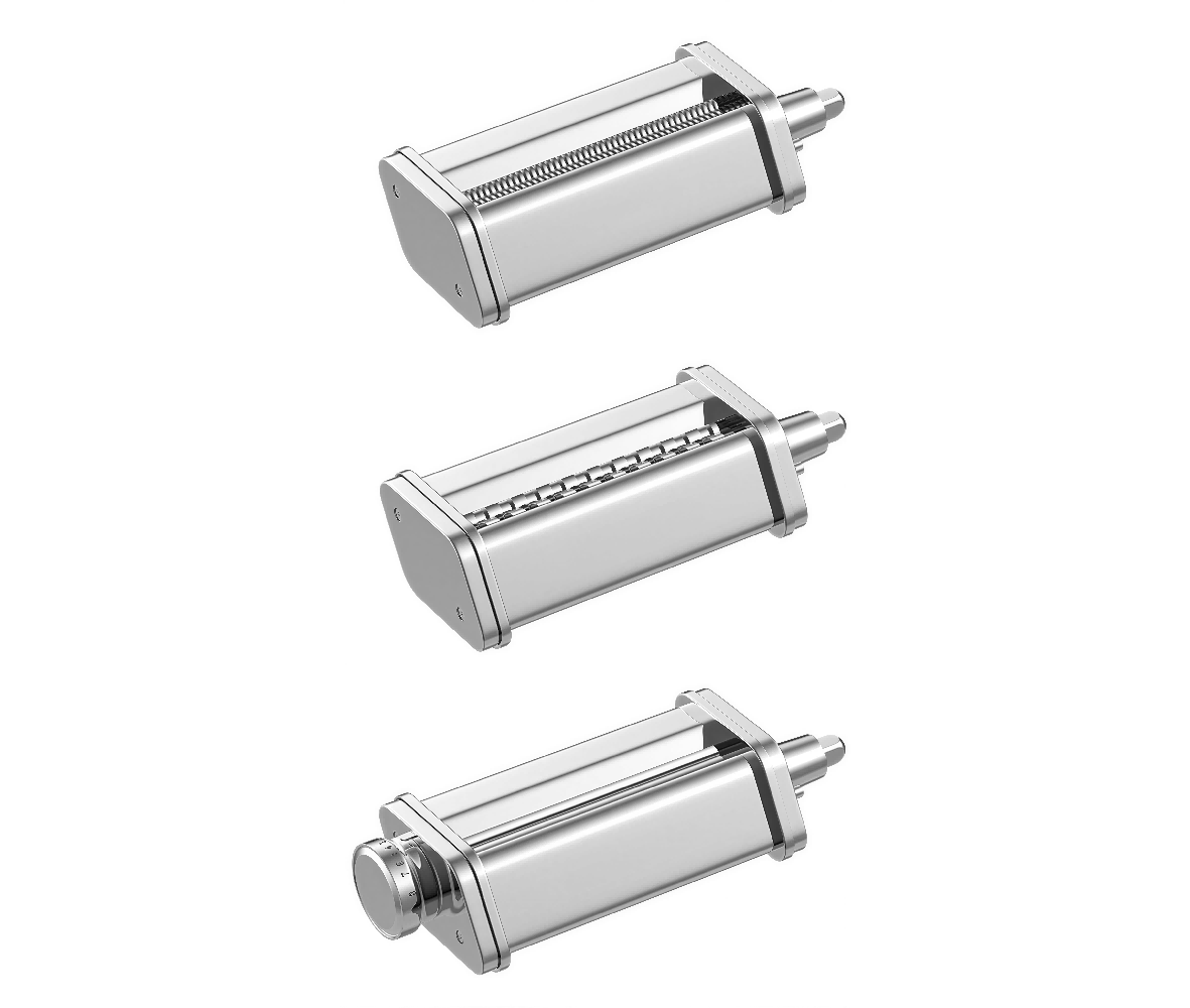 Gvode 3-Piece 304 Stainless Steel Pasta Attachment Set, Compatible with KitchenAid Stand Mixers