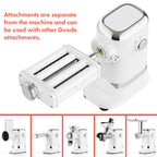 Detachable roller module shown beside white Gvode motor base and compatible attachment examples