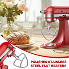 Gvode Stainless Steel Flat Beater, Compatible with KitchenAid 5-Plus & 6-Qt Bowl-Lift Mixers – image 7