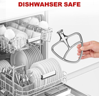 Gvode Stainless Steel Flat Beater, Compatible with KitchenAid 5-Plus & 6-Qt Bowl-Lift Mixers – image 8