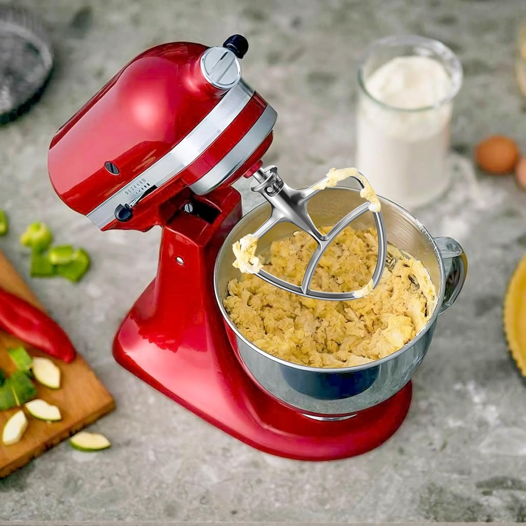 Gvode Stainless Steel Flat Beater, Compatible with KitchenAid 5-Plus & 6-Qt Bowl-Lift Mixers – image 9
