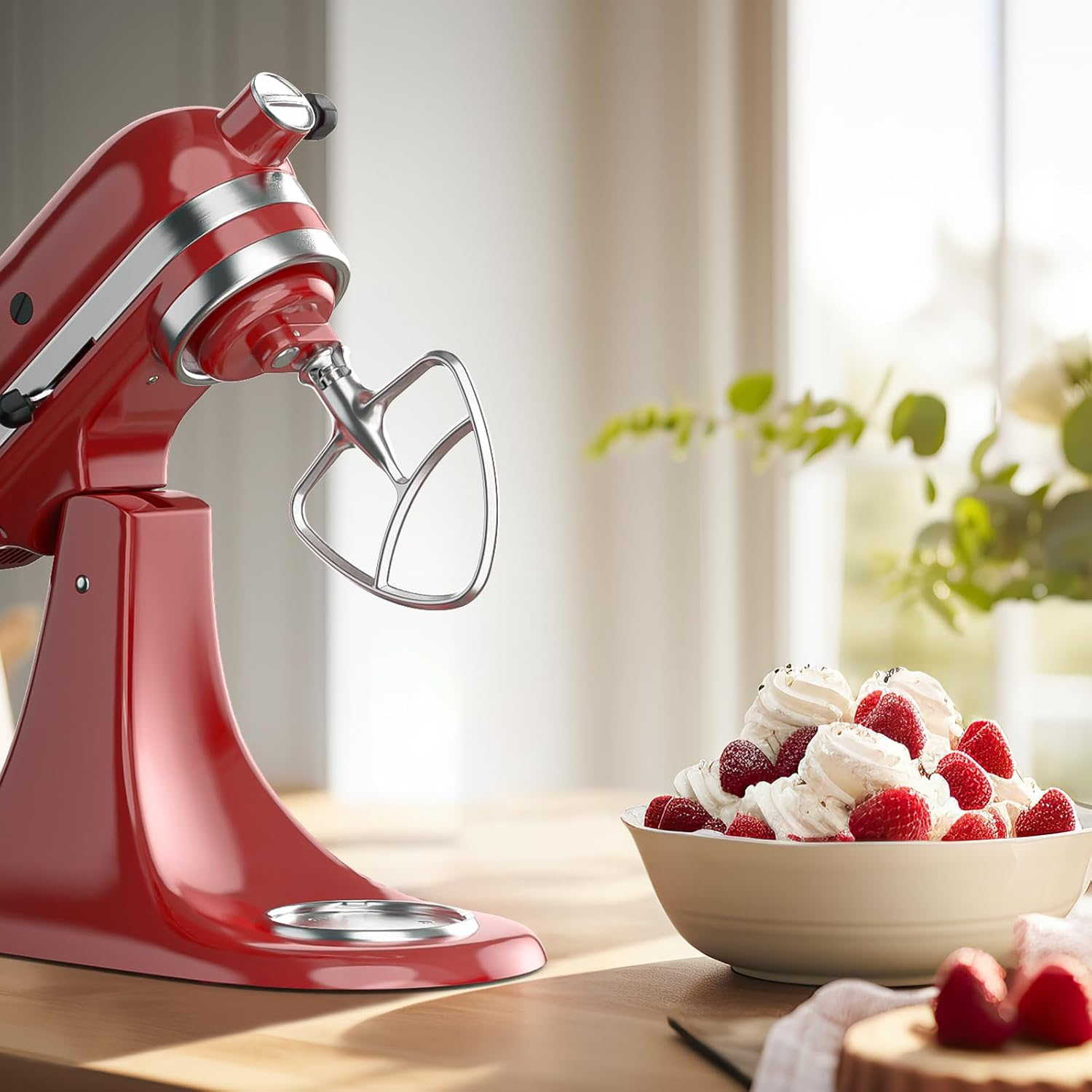 Gvode Stainless Steel Flat Beater, Compatible with KitchenAid 5-Plus & 6-Qt Bowl-Lift Mixers – image 10