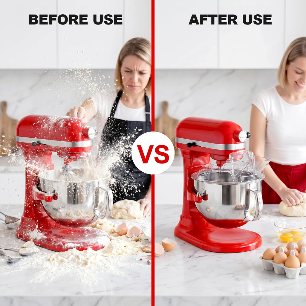 Gvode Detachable Pouring Shield, Compatible with KitchenAid 5.5–8-Qt Bowl-Lift Mixers – image 8