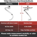 Gvode Stainless Steel Spiral Dough Hook, Compatible with KitchenAid 4.5–5-Qt Tilt-Head Mixers – image 3