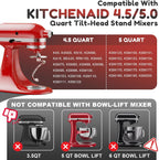 Gvode Stainless Steel Spiral Dough Hook, Compatible with KitchenAid 4.5–5-Qt Tilt-Head Mixers – image 5