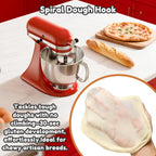 Gvode Stainless Steel Spiral Dough Hook, Compatible with KitchenAid 4.5–5-Qt Tilt-Head Mixers – image 6