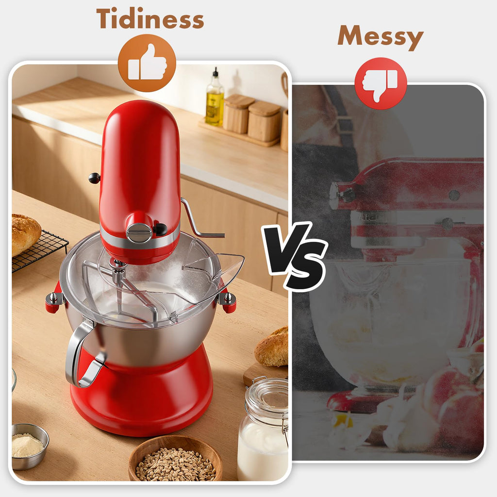 Gvode Pouring Shield, Compatible with KitchenAid 5.5–8-Qt Bowl-Lift Mixers – image 1