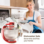 Gvode 5-Qt Glass Mixing Bowl, Compatible with KitchenAid 4.5–5-Qt Tilt-Head Mixers – image 6