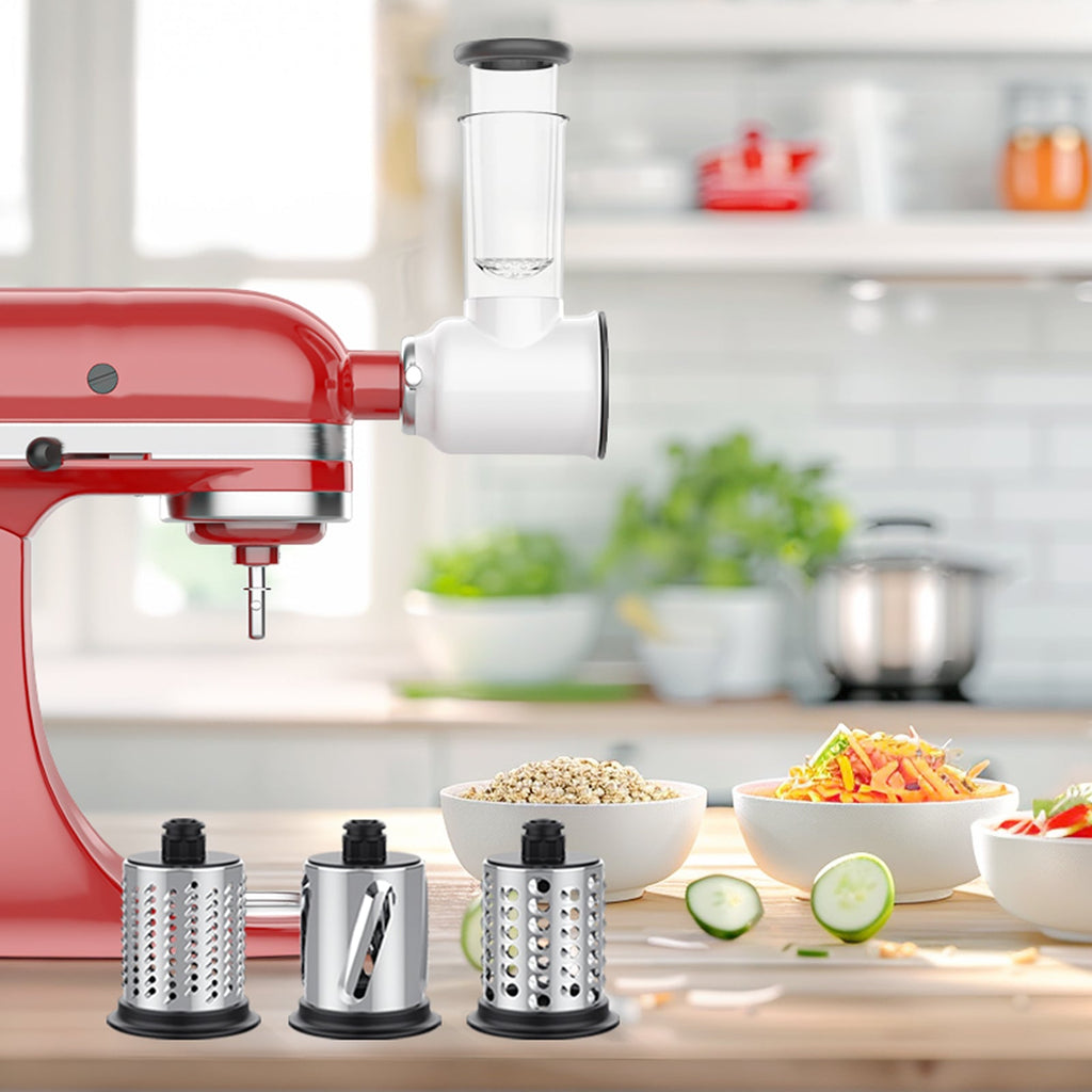 Gvode Slicer-Shredder Attachment, Compatible with KitchenAid Stand Mixers – 3 Blades – image 19