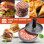 Gvode Stainless Steel Meat Grinder Attachment, Compatible with KitchenAid Stand Mixers – Burger Press Set – image 2
