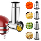 Gvode Cheese Grater Attachment, Compatible with KitchenAid Stand Mixers – 4 Interchangeable Blades – image 1
