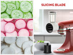 Gvode Slicer-Shredder Attachment, Compatible with KitchenAid Stand Mixers – 4 Cones & 3-Inch Feed Chute – image 9