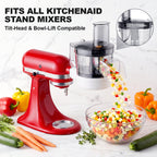 Gvode 5-in-1 Food Processor Attachment, Compatible with KitchenAid Stand Mixers – Disc Set & Storage Case – image 11