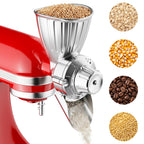 Gvode All-Metal Grain Mill Attachment, Compatible with KitchenAid Stand Mixers – 9 Grind Levels – image 1