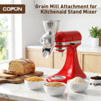 Gvode All-Metal Grain Mill Attachment, Compatible with KitchenAid Stand Mixers – 9 Grind Levels – image 2