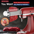 Gvode Meat Tenderizer Attachment, Compatible with KitchenAid Stand Mixers – Stainless Steel Gears – image 1