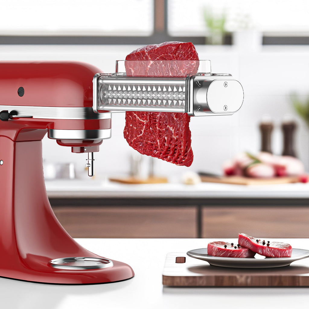 Gvode Meat Tenderizer Attachment, Compatible with KitchenAid Stand Mixers – Stainless Steel Gears – image 4