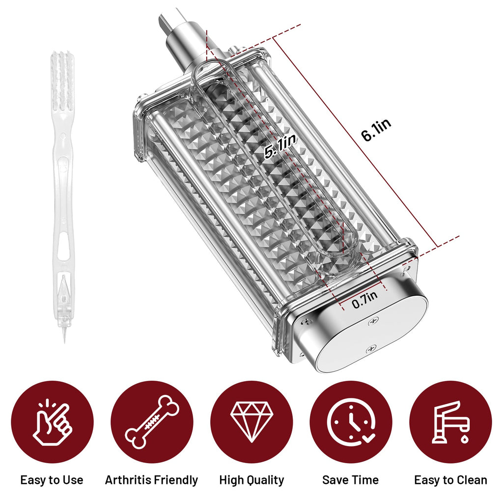 Gvode Meat Tenderizer Attachment, Compatible with KitchenAid Stand Mixers – Stainless Steel Gears – image 5
