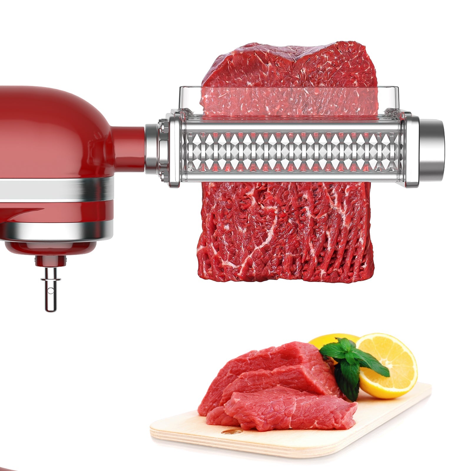 Gvode Meat Tenderizer Attachment, Compatible with KitchenAid Stand Mixers – Stainless Steel Gears – image 7