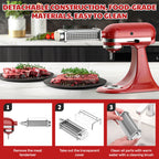 Gvode Meat Tenderizer Attachment, Compatible with KitchenAid Stand Mixers – Stainless Steel Gears – image 9