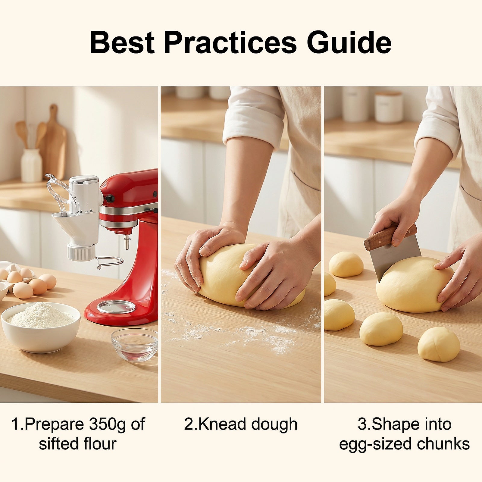 Gvode Gourmet Pasta Press Attachment, Compatible with KitchenAid Stand Mixers – 7 Pasta Plates – image 2