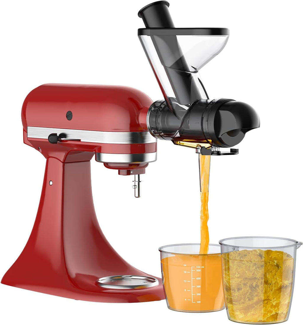Gvode Masticating Juicer Attachment, Compatible with KitchenAid Stand Mixers – Dual Feed Chute – image 3