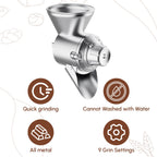 Gvode Metal Grain Mill Attachment, Compatible with KitchenAid Stand Mixers – Adjustable Grind – image 2