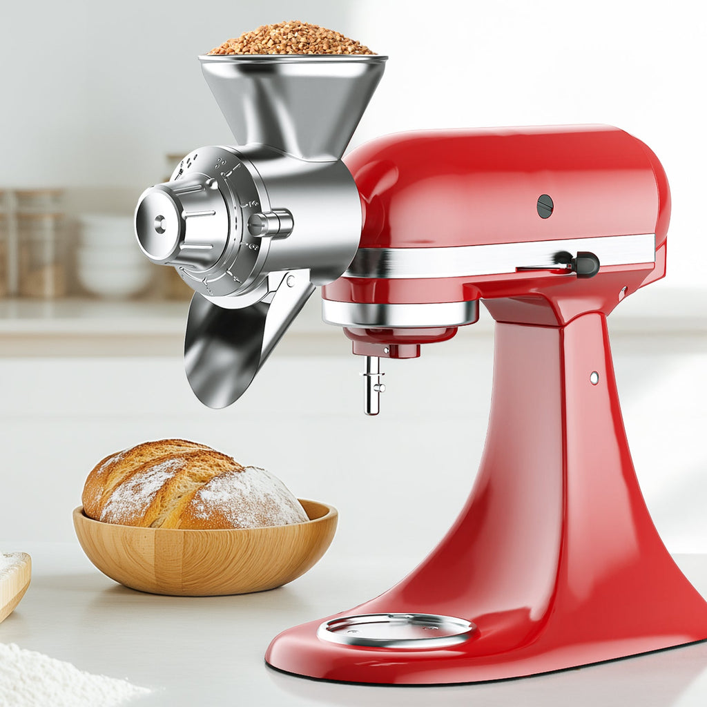 Gvode Metal Grain Mill Attachment, Compatible with KitchenAid Stand Mixers – Adjustable Grind – image 11