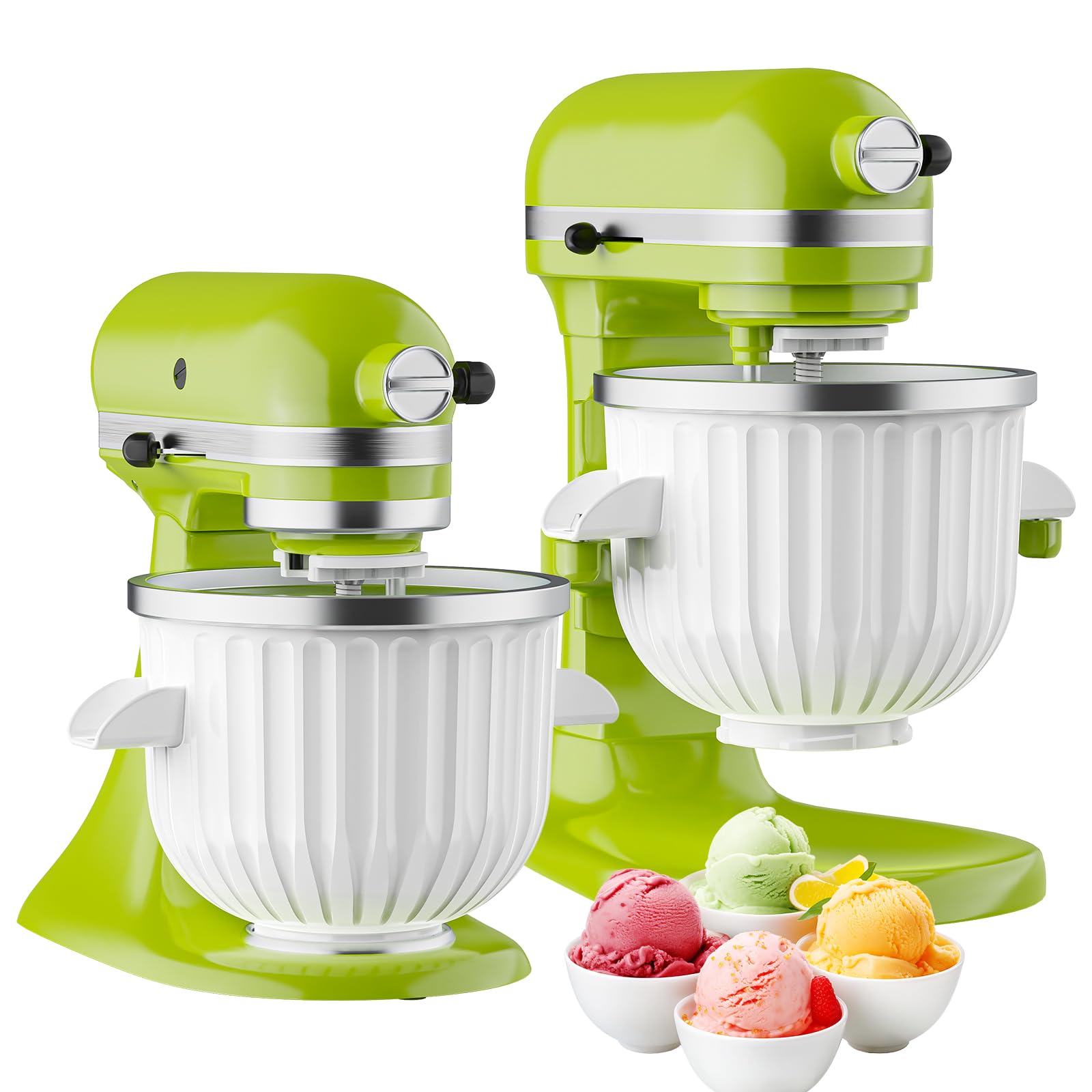 Gvode 2-Qt Ice Cream Maker Attachment, Compatible with Select KitchenAid Stand Mixers – image 2