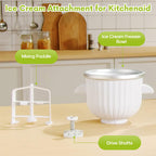Gvode 2-Qt Ice Cream Maker Attachment, Compatible with Select KitchenAid Stand Mixers – image 4