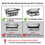 Gvode Nonstick Waffle Plates for Cuisinart Griddler GR-4N, GR-5B, GR-6 & GRID-8N – Plates Only – image 3