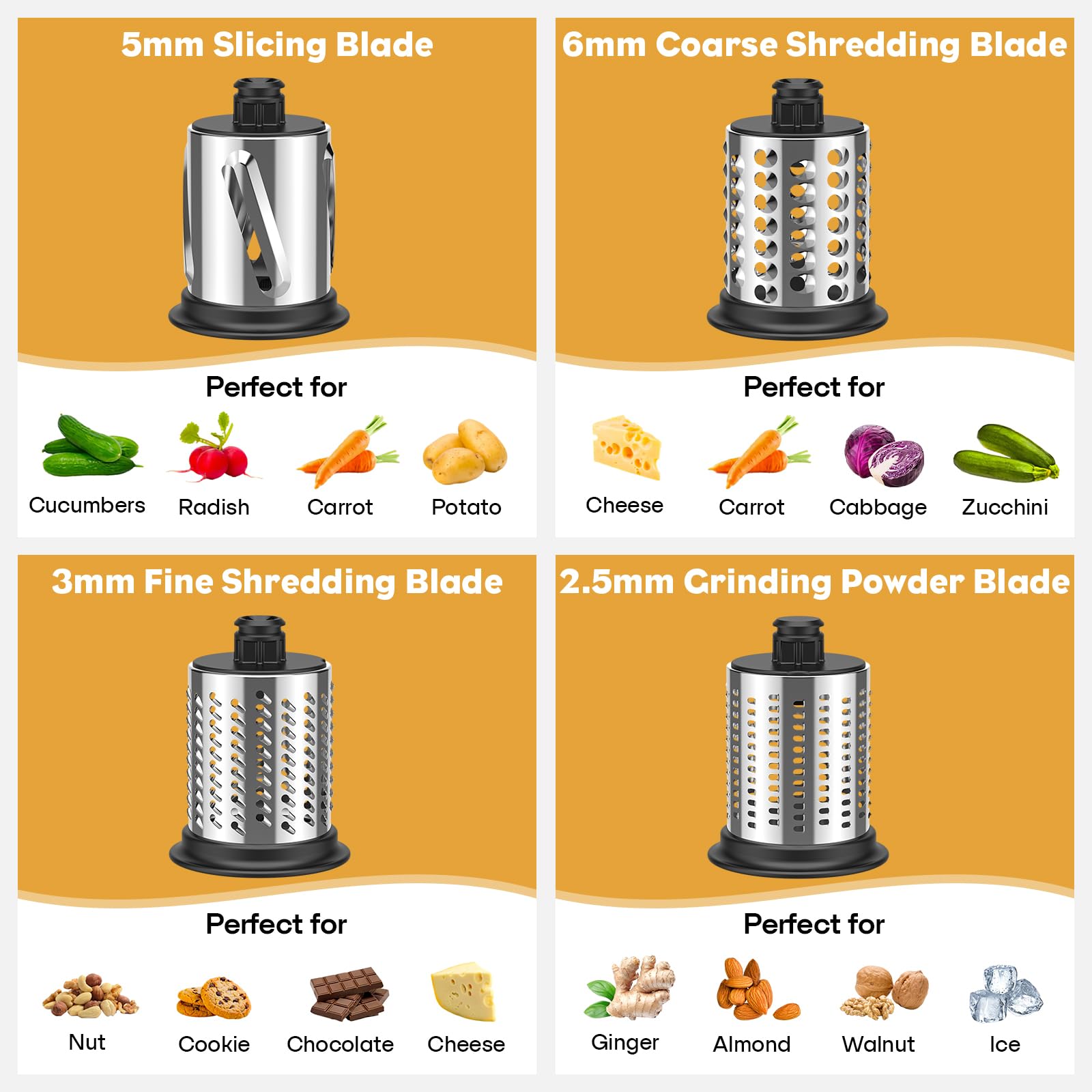 Gvode Meat Grinder & Cheese Grater Attachment Set, Compatible with KitchenAid Stand Mixers – image 8