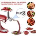 Gvode Meat Grinder & Slicer-Shredder Attachment Set, Compatible with KitchenAid Stand Mixers – image 3