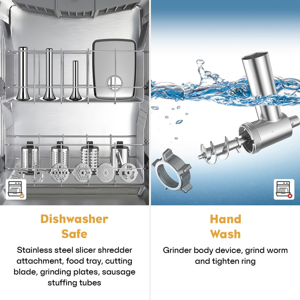 Gvode Meat Grinder & Slicer-Shredder Attachment Set, Compatible with KitchenAid Stand Mixers – image 12