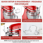 Gvode Pouring Shield, Compatible with KitchenAid 4.5–5-Qt Tilt-Head Mixers – Multi-Bowl Fit – image 5