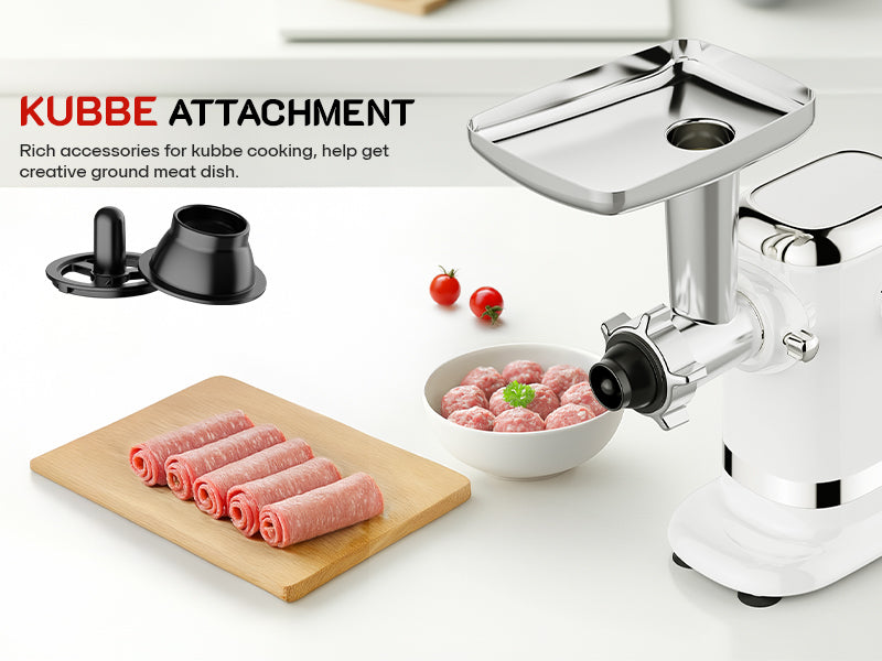 Gvode 2800W Peak Electric Meat Grinder – 4 Plates, 3 Sausage Tubes & Stainless Steel Parts – image 23