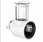Gvode Slicer-Shredder Attachment, Compatible with KitchenAid Stand Mixers – 4 Cones & 3-Inch Feed Chute