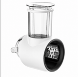 Gvode Slicer-Shredder Attachment, Compatible with KitchenAid Stand Mixers – 4 Cones & 3-Inch Feed Chute