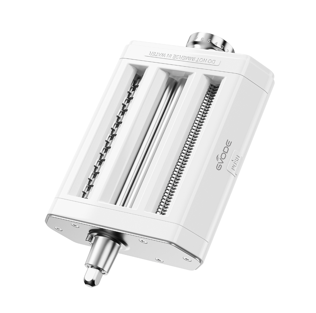 Gvode 3-in-1 Pasta Attachment, Compatible with KitchenAid Stand Mixers – Roller, Spaghetti & Fettuccine