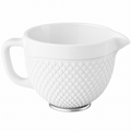 Gvode Ceramic Mixing Bowl, Compatible with KitchenAid 4.5–5-Qt Tilt-Head Mixers – Handle & Pour Spout